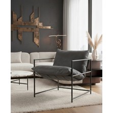 Dopa Sller Klas Model Metal Iskeletli Portatif Berjer , Suni Deri Döşemeli Portatif Berjer