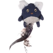 Flamingo Jeany Kot Desenli Catnipli Tüylü Peluş Kedi Oyuncağı 20 cm