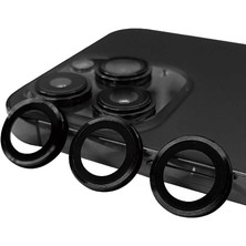 iPhone 14 Pro Uyumlu Nxar Cl-07 Kamera Lens Koruyucu-Siyah