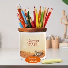 Asilmeydan Marsta Yaşam Ahşap Seramik Kalemlik - 23-2147954594