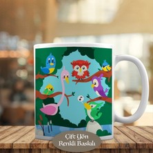 Asilmeydan Ormandaki Çeşitli Kuşlar Kupa Bardak Hediyelik-23-2147532201