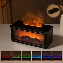 Sbusshop Ezere A4 Şömine Esintili Aromaterapi Difüzörü Ultrasonik Hava NEMLENDICI-(5775) - SB001M-48SYA