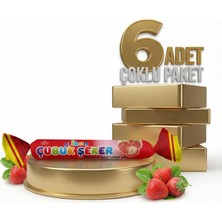 Afia Afibon Çilekli Çubuk Şeker 6x6,7 gr