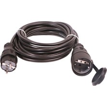 İNWATT 20 Metre Siyah Kauçuk Tekli Priz