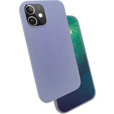 iPhone 12 Uyumlu Nxar Silk Silikon-Lila