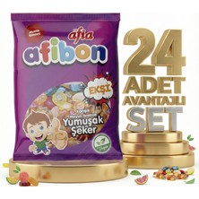 Afia Afibon Ekşi Karışık Meyveli Yumuşak Şeker 24X80 gr