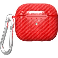 Airpods 4 Kılıf Uyumlu Nxar Airbag 05 Silikon-Kırmızı
