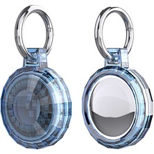 ​zore Airtag 04 Uyumlu Silikon Anahtarlık-Mavi