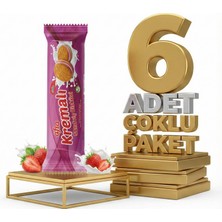 Afia Çilek Kremalı Sandviç Bisküvi 6X60 gr