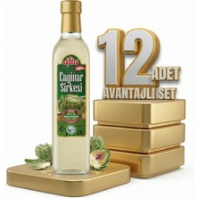 Afia Enginar Sirkesi Cam Şişe 12X500 ml