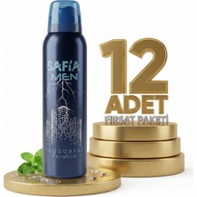 Safia Doğal Erkek Deodorant Ferahlık 12X150 ml