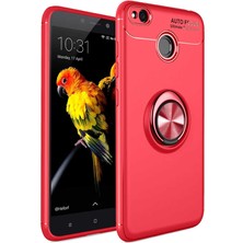 Xiaomi Redmi 4x Kılıf Nxar Ravel Silikon Kapak-Kırmızı