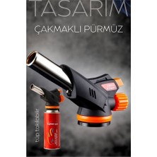 Mobil Dünyası Çakmaklı Pürmüz Başlığı - Çakmak Gazı Bütan Gaz Uyumlu  - MB000X-2HG472