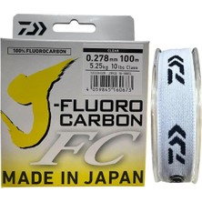 Daiwa J-Fluorocarbon Fc 100MT 0.278MM 10LB %100 Fluorocarbon Misina