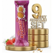 Afia Çilek Kremalı Sandviç Bisküvi 9X60 gr