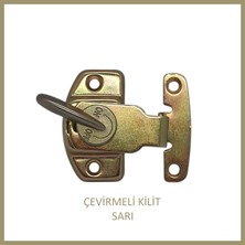 Çevirmeli Kilit Galvanizli Sürgülü Kapı Kilidi