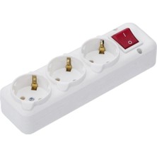 İNWATT Anahtarlı Topraklı Grup Priz 3'lü