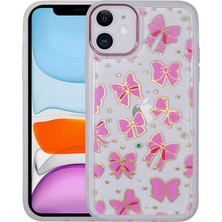 iPhone 11 Kılıf Figürlü Desenli Işıltılı Sert Nxar Sos Kapak-No1