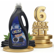 Safia Bitkisel Sıvı Çamaşır Makine Deterjanı Siyahlar 6x3 Lt