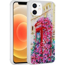 iPhone 11 Kılıf Simli Desenli Kamera Korumalı Parlak Nxar Popy Kapak-Kulübe
