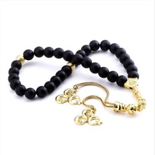 Zero Land Snmswrld Mat Onix Doğaltaş Tesbih 8 Mm-Siyah