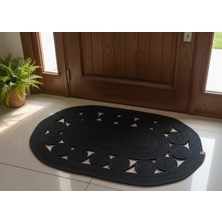Mtg Jüt Tasarım El Emeği Doğal Jüt Kordon Halattan Hasır Renk Salyangoz Model Kapı Önü/ Banyo/lavabo Önü/paspası