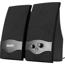 Sbusshop Snopy Sn-84 4W 1+1 Masa Üstü USB Speaker (SIYAH)(1923) - SB001M-48T2A5
