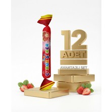 Afia Afibon Çilekli Çubuk Şeker 12X6,7 gr