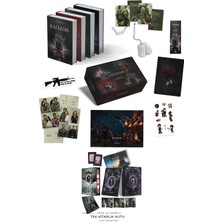 Pukka Yayınları Kazazede 4lü Set Askeri Künye Kutulu Ciltli ve Sıfır Noktası Av ve Karalav Hediyeli Kutu Ciltli