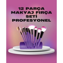 MegaSepet 12 Parça Yumuşak Kıllı Makyaj Fırçası Seti Yüz ve Göz Makyajına Uygun Prof - ME001W-51V9I