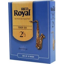 Array Rico RKB1025 Royal Tenor Saksafon Kamışı No: 2.5 (Orta Seviye/eğitim) - 10'lu Paket | Esnek Üfleme Tepkisi, Kolay Ses Çıkışı ve Çok Yönlü Tını