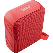 MegaSepet Asonıc As-03 Kırmızı 5W Bt/usb/tf/tws 1200MAH Batarya Bluetooth V5.3 Kablosuz Taşı - ME001W-5209Q