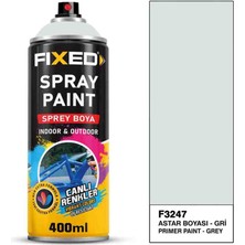 Sgs Fıxed Sprey Boya Akrilik  Grı Astar Boyası 400 ml