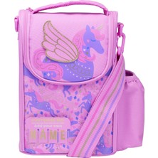 Smiggle Adventurous Junior Isimlikli Askılı Okul Beslenme Çantası – Pembe | Askılı, Yalıtımlı Lunchbox