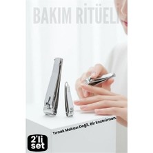 MegaSepet 2 Li Set Jagger Alman Tip Tırnak Makası Seti | Keskin ve Ergonomik Paslanmaz Çeli - ME001W-522KG