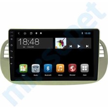 Maygo Myg-6/64 Serisi Fiat 500 / 500C Beyaz 2011-2015  9 Inç Android Auto ve Carplay Multimedya Sistemi 6 GB Ram 64 GB Hafıza Navigasyonlu Teyp