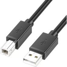 Jinghua Type-A To Type-B USB 2.0 Yazıcı Kablosu 3mtr Printer Tarayıcı, Fotokopi Için Kare Uçlu Veri Kablosu
