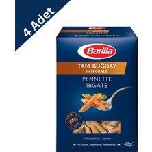 Barilla Tam Buğday Kalem Penne 500 G x 4 Adet - Bol Lifli ve Doyurucu Makarna