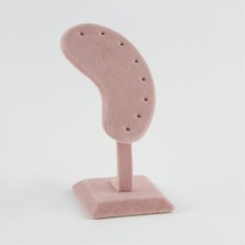 Zero Land Snmswrld Anfora Kumaş Kaplamalı Küpe Standı-Açık Pembe