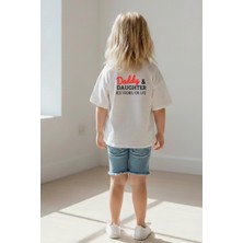 Monila Kız Çocuk Pamuklu Bisiklet Yaka Baskılı T-Shirt