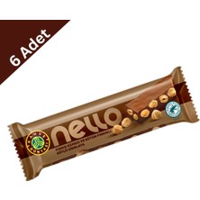 Kahve Dünyası Nello Fındık Ezmeli Sütlü Çikolata 33 G x 6 Adet - Dolgulu Bar