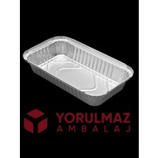 Yorulmaz Ambalaj Kullan At  Orta Boy Kapaklı Alüminyum Yemek Kasesi 750 gr – Kullan At – 24 Adet
