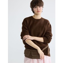 Lc Waikiki Yeni Sezon Bisiklet Yaka Oversize Kadın Triko Kazak