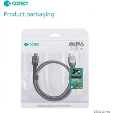Coteci HDMI To HDMI 2.1 Kablo 3 Metre - 8k 60Hz / 4K 120Hz Vrr Destekli Yüksek Hızlı Görüntü Aktarım