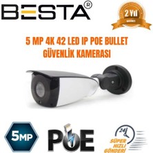 NessiWorld 4K 5 Mp 1440P 42 Ir LED Ip Poe Bullet Güvenlik Kamerası KD-1436