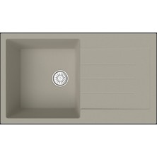 Gradde Ipek Gri Tek Goz Granıt Evye 50X86 GR86L