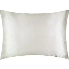vitvit Doğal Beyaz Renkli 100 % Ipek Yastık Kılıfı ( 50 cm -70 Cm) 16 Momme