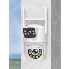 urfakent bilişim ve medya danışmanlık Dış Mekan Çift Kameralı Gece Görüşlü Full Hd Ip Akıllı Güvenlik Kamerası Ptz Güvenlik Kamerası BB-1723