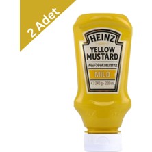 Heinz Mild Hardal 240 G x 2 Adet - Yumuşak Içimli ve Klasik Heinz Hardalı