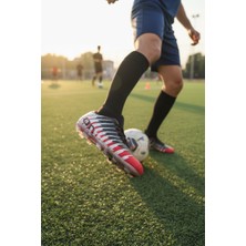 Enoch Profesyonel Bilek Destekli Yıldırım Desenli Düz Taban Halı Saha Ayakkabısı